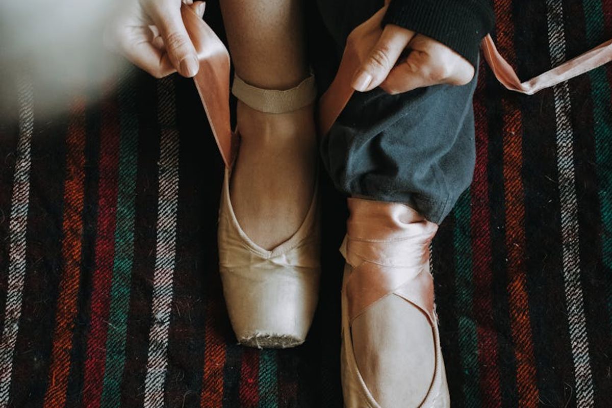 Detailed shot of a hand performing a precise movement.